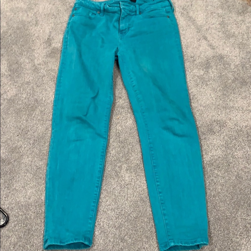 Blue Liverpool los angles jeans crop jeans
